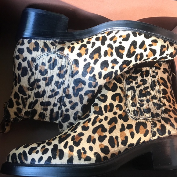 NIB COACH ANIMAL PRINT BOOTIES - Picture 3 of 4